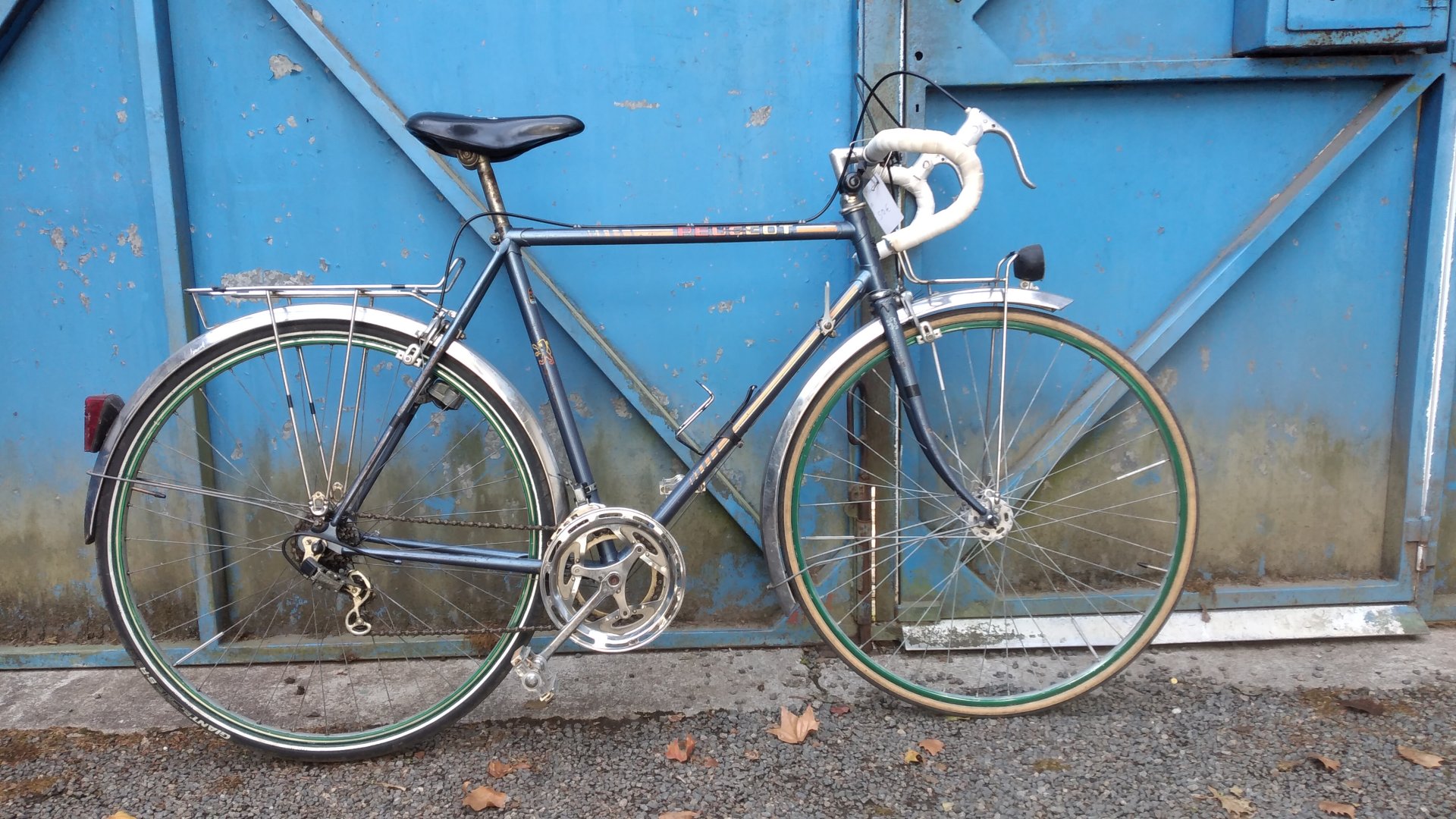 Peugeot course bleu-gris