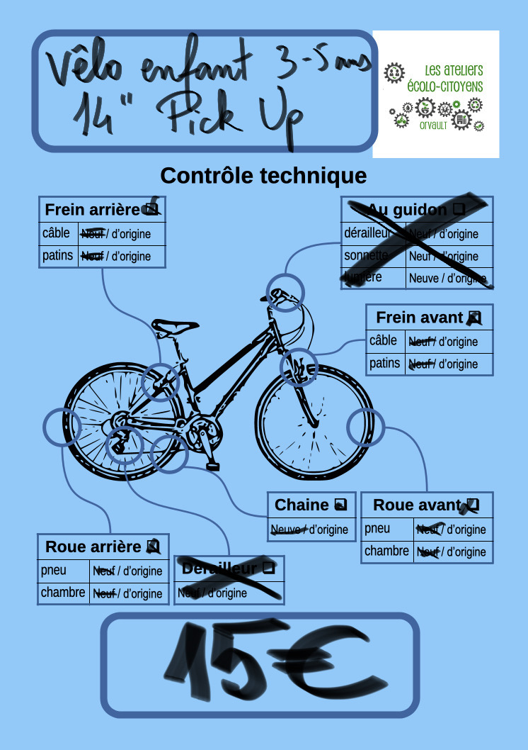 Vélo enfant 14"