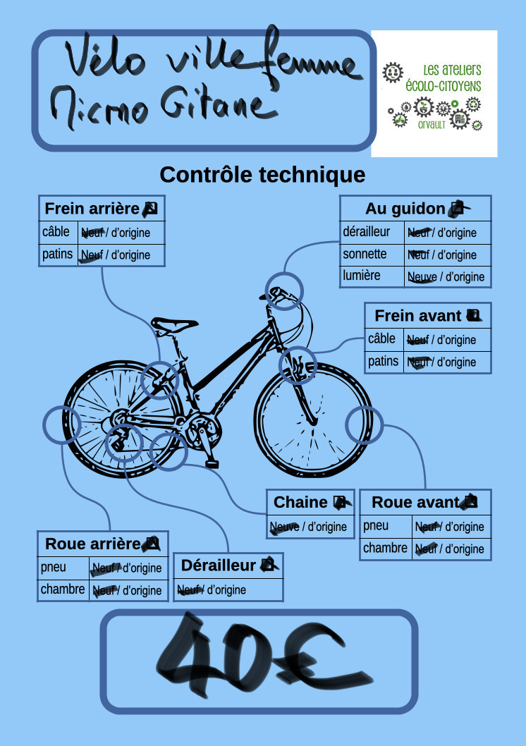 Vélo ville Gitane
