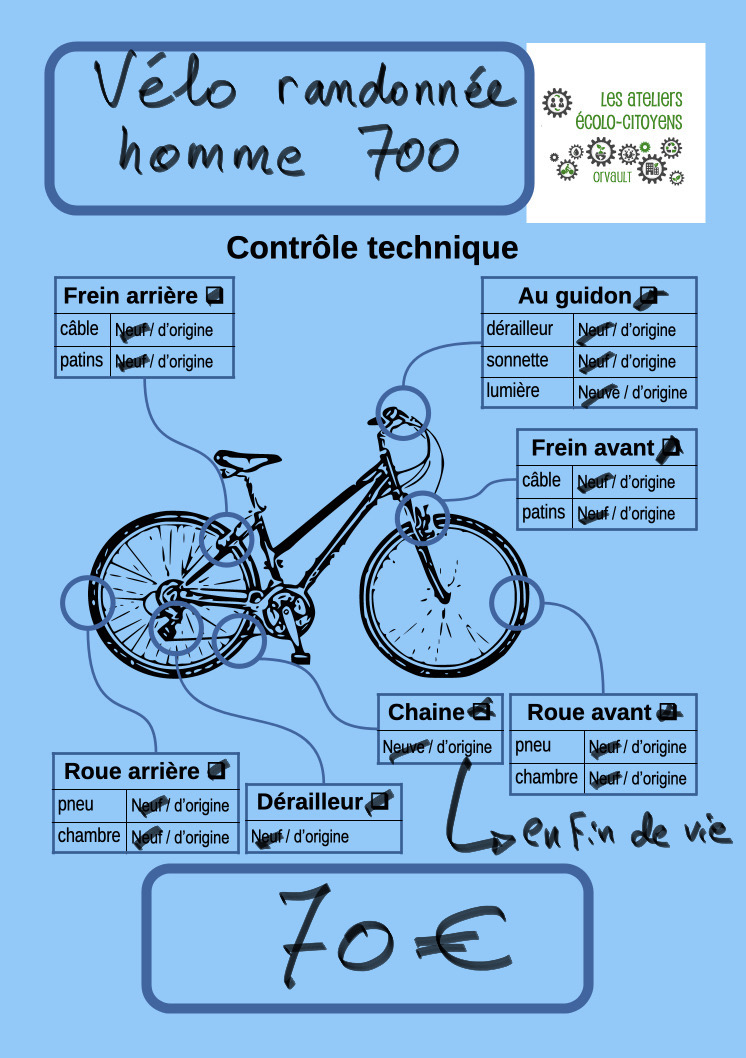 Vélo randonnée homme 700