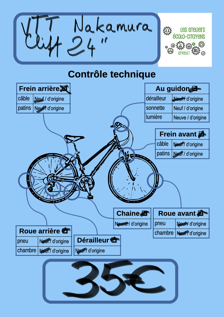 VTT Nakamura 24 pouces