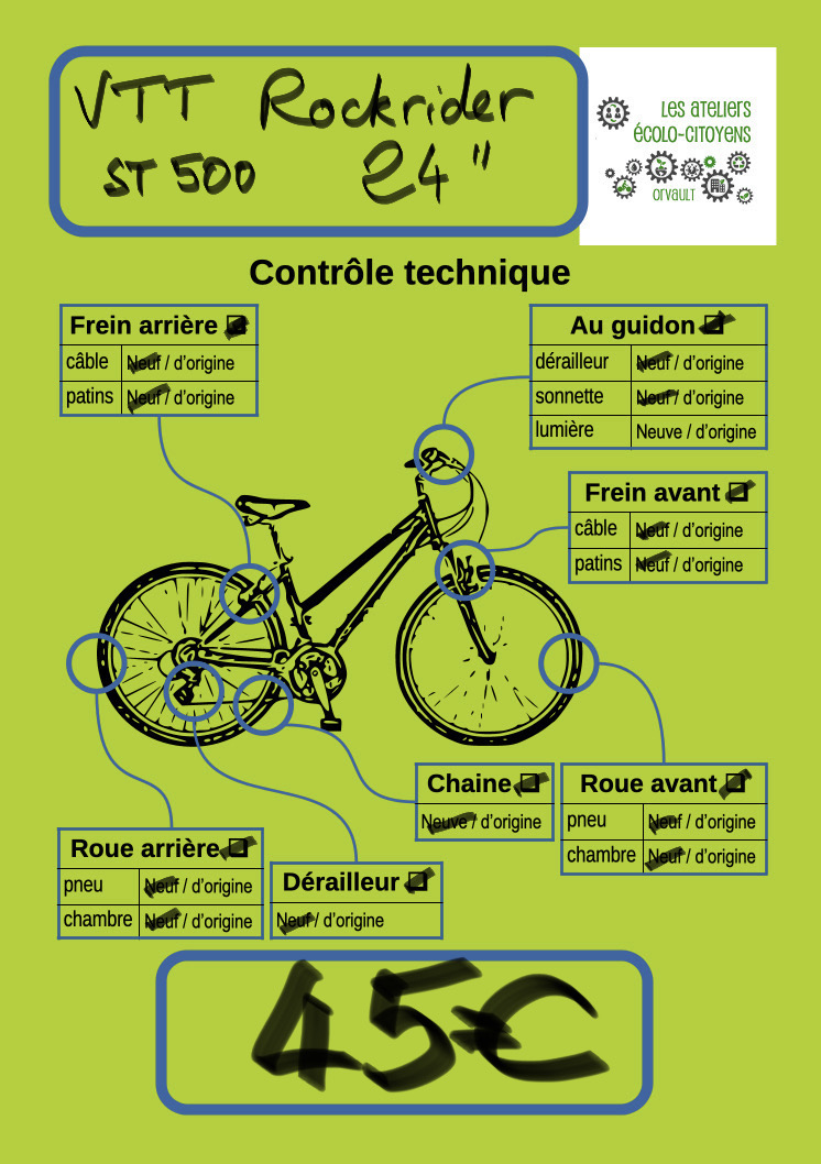 VTT Rockrider 24 pouces